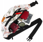 Kolorowa nerka damska - saszetka biodrowa z regulowanym paskiem 06