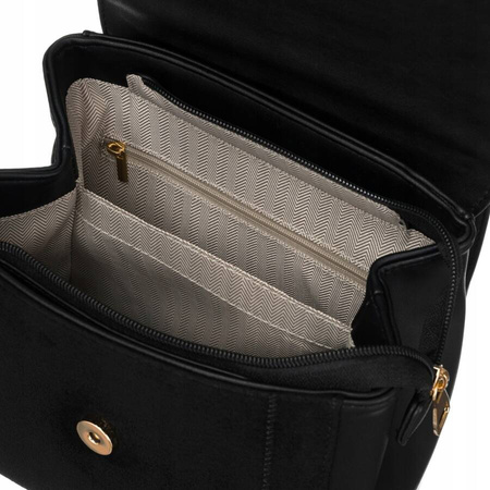 Mały plecak damski czarny. Elegancki niczym torebka