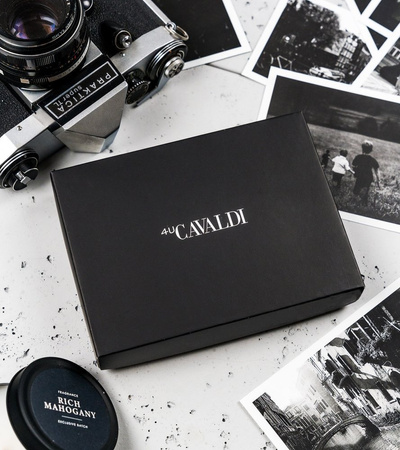 Duży, skórzany portfel męski poziomy bez zapięcia, ochrona RFID - Cavaldi