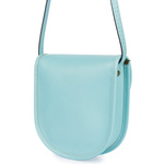 Błękitna Beltimore Damska Skórzana Mała Torebka Listonoszka podkówka K68