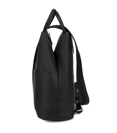 Czarny skórzany miejski plecak Vera Pelle damski