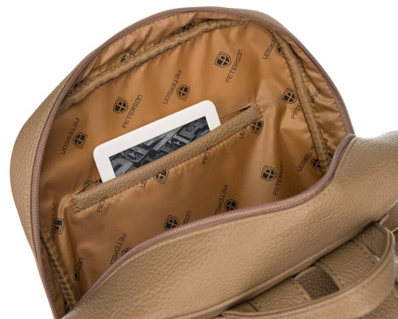 Beżowy plecak damski miejski A4