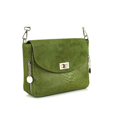 Włoska skórzana torebka listonoszka Vera Pelle