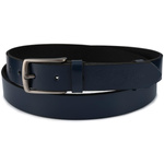 Beltimore skórzany pasek męski granatowy wąski