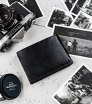 Duży, poziomy portfel za skóry naturalnej bez zapięcia, ochrona RFID — Cavaldi