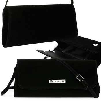 Czarna Damska Torebka Kopertówka wieczorowa Beltimore W65