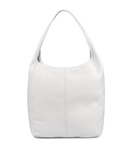 Biała Torebka Damska Duża Skórzana Worek