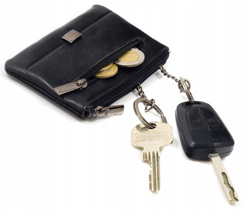Eleganckie skórzane etui na klucze RFID