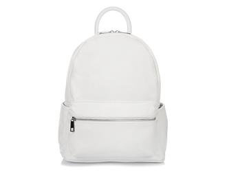 Skórzany PLECAK DAMSKI A4 Vera Pelle BIAŁY