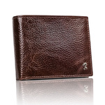 Klasyczny portfel męski poziomy z naturalnej skóry z technologią RFID— Rovicky