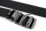 Pasek skórzany męski czarny szeroki 3,5 cm Beltimore A20 czarny 115-130