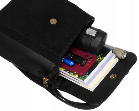 Mały plecak damski czarny. Elegancki niczym torebka