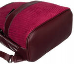 Mały plecak damski bordowy sztruksowy — David Jones