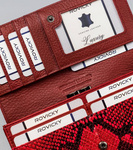 Modny elegancki portfel damski z klapką Cavaldi