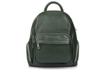 Ciemno- zielony Włoski Plecak Skórzany damski Skóra Naturalna U21