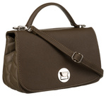 Modna damska listonoszka crossbody z rączką KHAKI torebka z ekoskóry