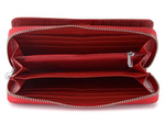 BORDOWY PORTFEL SKÓRZANY DAMSKI WŁOSKI POJEMNY PUDEŁKO S06