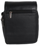 Kompaktowa skórzana listonoszka męska na ramię