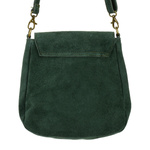 Piękna zielona skórzana listonoszka Vera Pelle