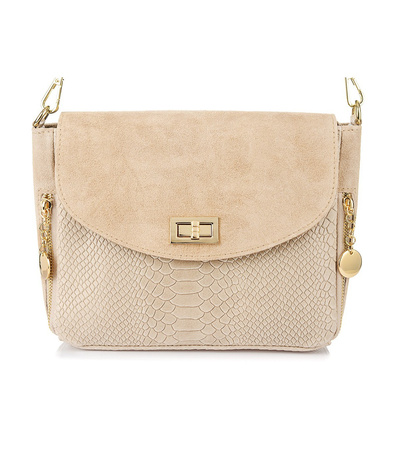 Włoska skórzana torebka listonoszka Vera Pelle