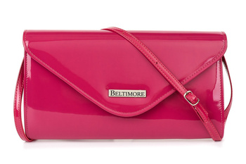 Różowa kopertówka damska torebka wieczorowa