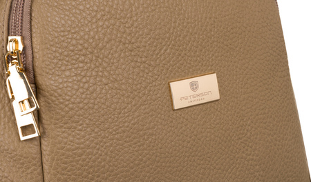 Beżowy plecak damski miejski A4