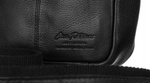 Czarna listonoszka męska Skórzana torba na ramię
