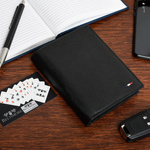 Klasyczny portfel męski skórzany z ochroną RFID. Pion bez zapięcia