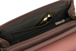 Modna damska listonoszka crossbody z rączką RÓŻOWA torebka z ekoskóry