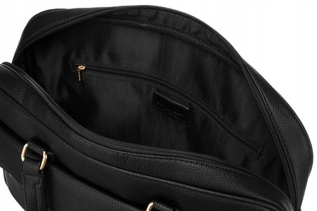 Elegancka Torba na laptopa Damska. Czarna