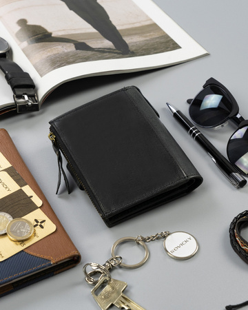 Skórzany portfel męski w stylu retro — Rovicky