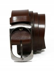 Skórzany szeroki pasek Cavaldi 4 cm