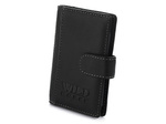 Solidne skórzane etui na karty wizytówki z RFiD