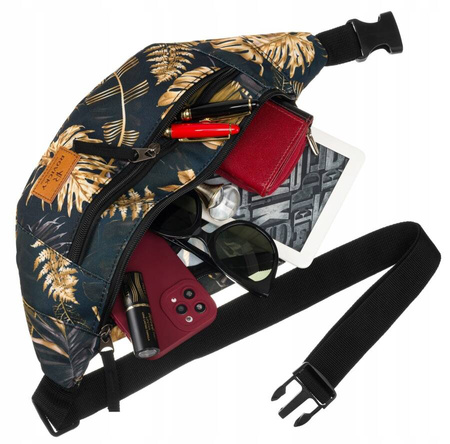 Kolorowa nerka damska - saszetka biodrowa z regulowanym paskiem 02