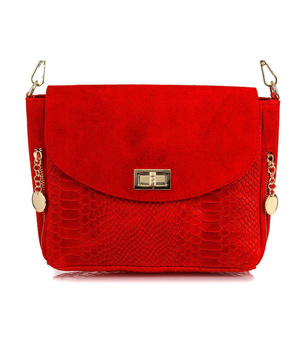 Włoska skórzana torebka listonoszka Vera Pelle