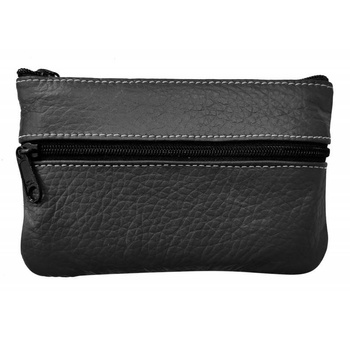 Skórzane etui na klucze kluczówka skórzana szary