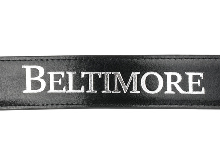 BELTIMORE pasek ze skóry licowej naturalnej premium A36 czarny 105-120