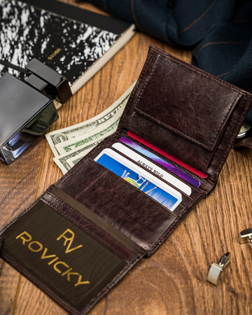 Portfel męski skórzany Always Wild® skóra na karty