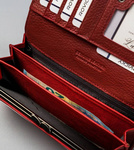 Modny elegancki portfel damski z klapką Cavaldi