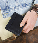 Rovicky pojemny portfel męski ze skóry naturalnej