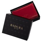 Półmatowy skórzany portfel damski RFID Badura