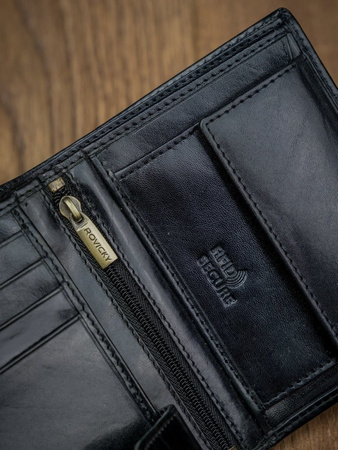 PORTFEL SKÓRZANY MĘSKI HQ RFID SKÓRA NATURALNA