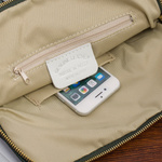 Ciemnozielony skórzany plecak damski torba 2w1. Format A4.