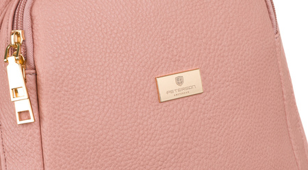 Różowy plecak damski miejski A4