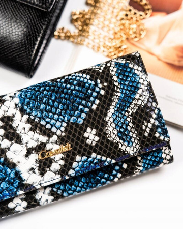 Modny elegancki portfel damski z klapką Cavaldi