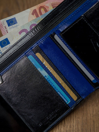 ROVICKY klasyczny portfel męski skórzany RFID stop