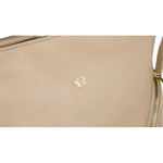 Beżowa torba damska duża na ramię. Plecak torebka 2w1