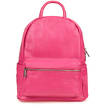 Różowy Włoski Plecak Skórzany A4 damski miękka SKÓRA duży P16