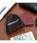 Męski Portfel Podkówka Skórzana. Burgund