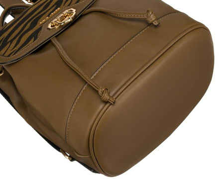 David Jones - Plecak Damski Elegancki khaki w panterkę